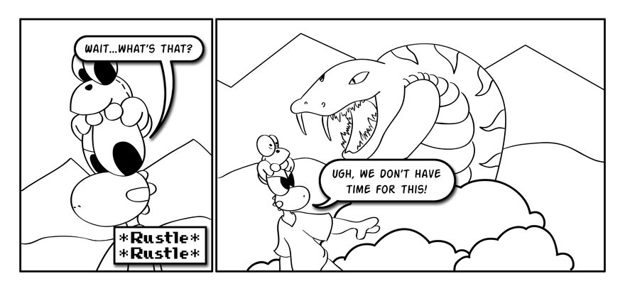 A snake! Oh, it's a snake!