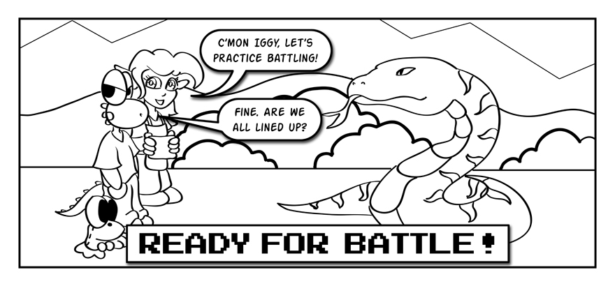 Yes, this comic will have a battle tutorial. No, it is not optional.