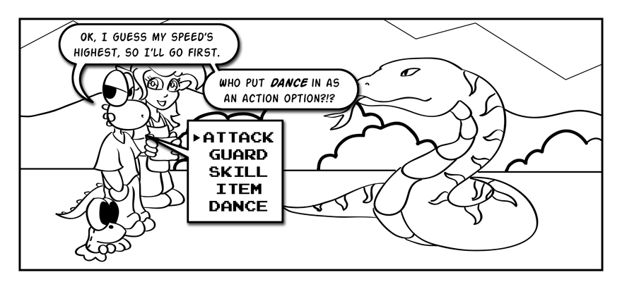 When in doubt, do a little dance.