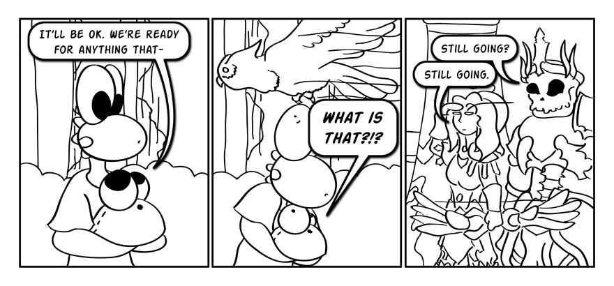 Legend has it that to this day, Tyrande's sentinel is still going.