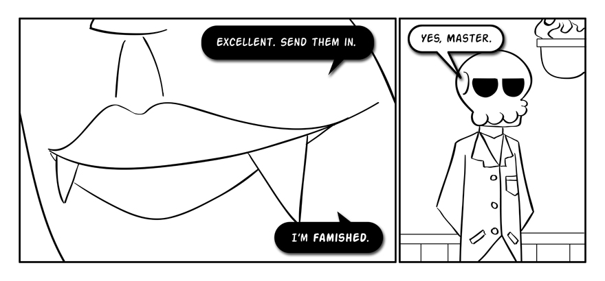 Sinister text bubbles!