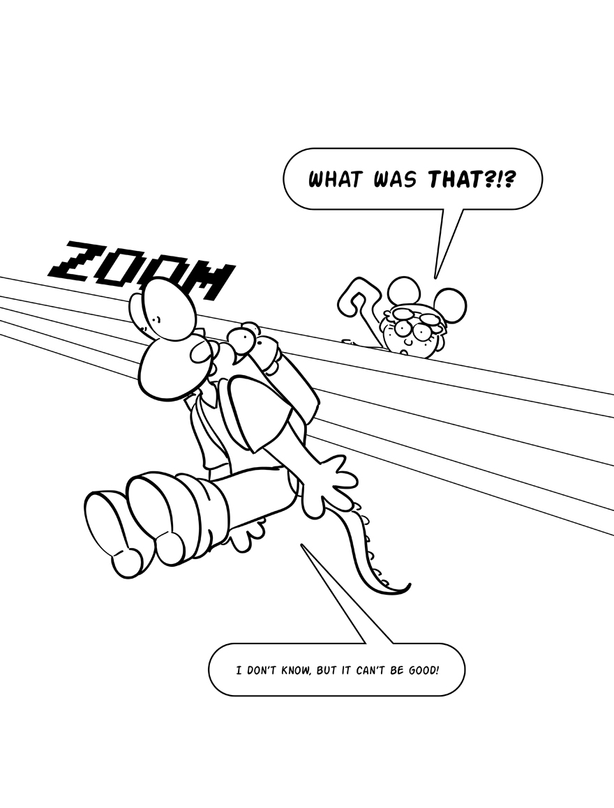 Who's that racing by? Is it too fast for the naked eye?