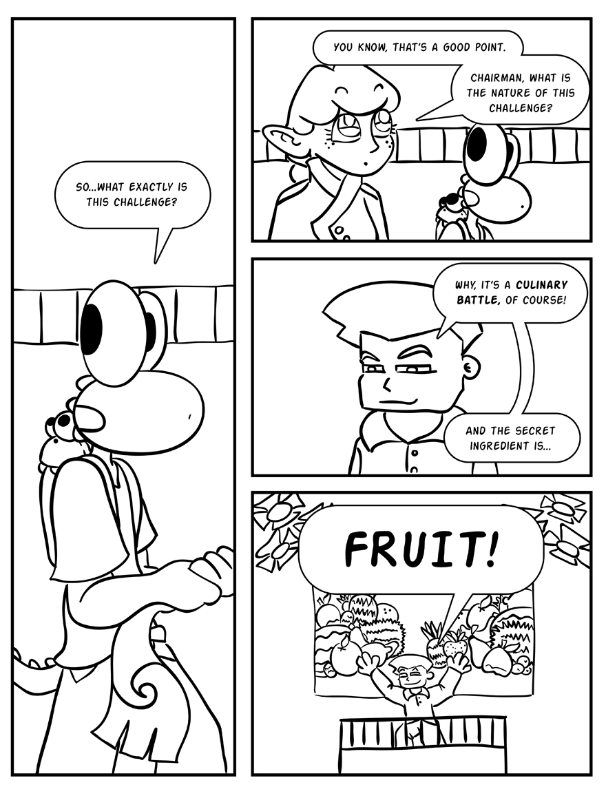 The Chairman's culinary curveball is the opposing team has 99 ninjas.