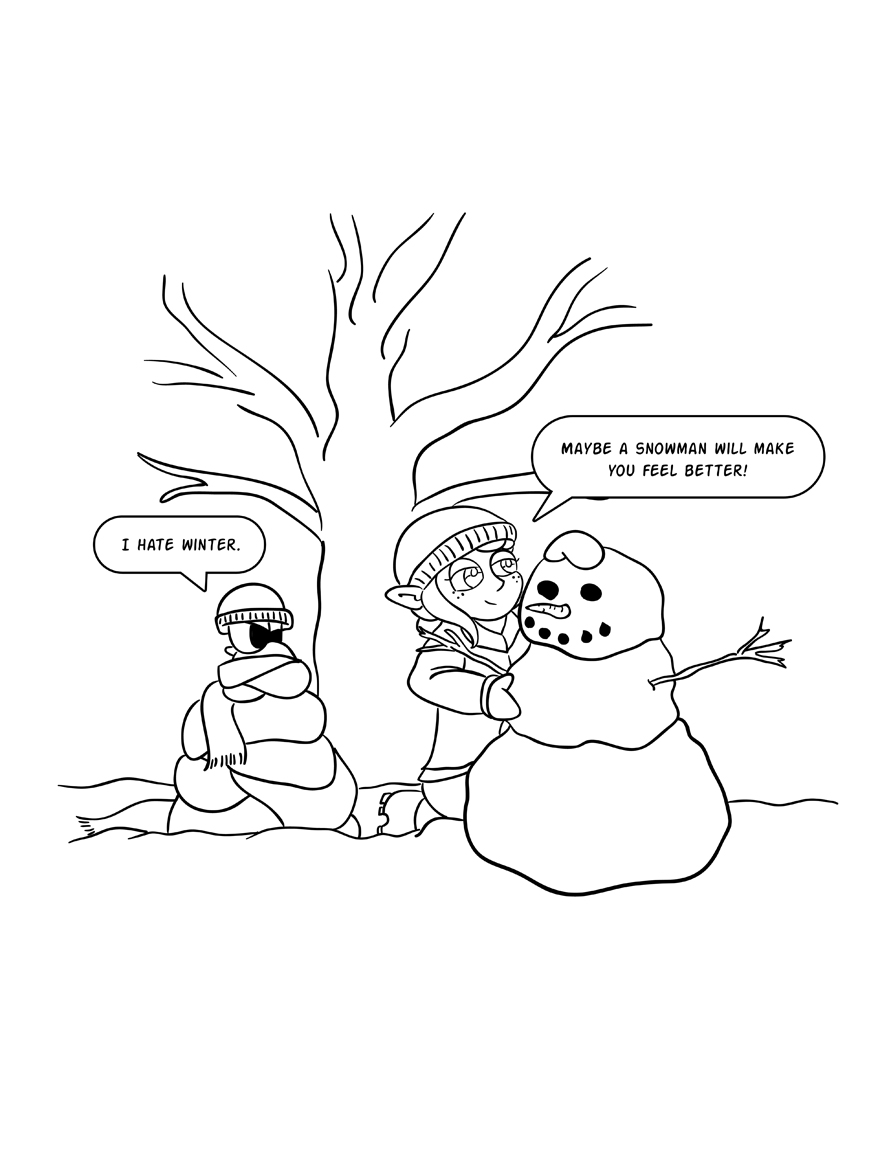 Not surprising that Iggy doesn't like the cold.