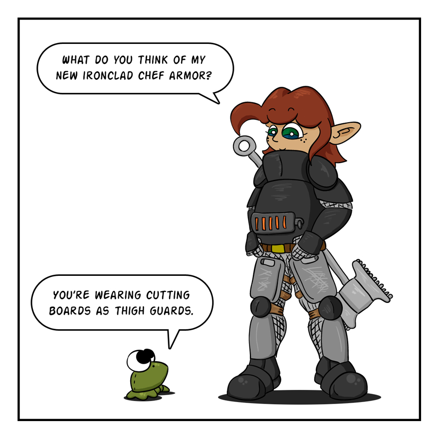 Themed armor is best.