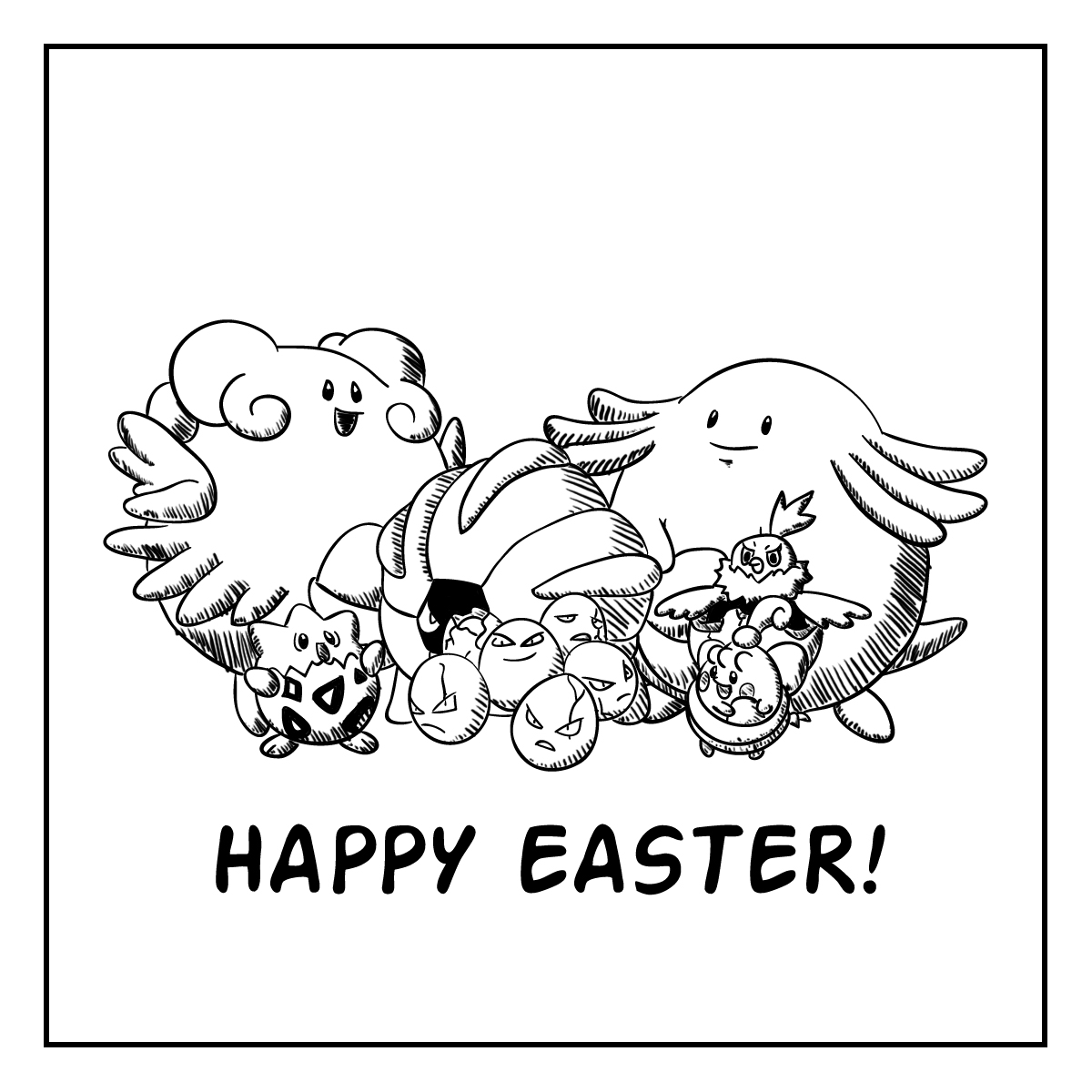 Some egg-themed Pokemon to celebrate Easter