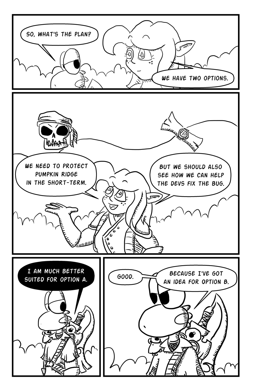 Unless, of course, fixing the bug involving cutting or stabbing!