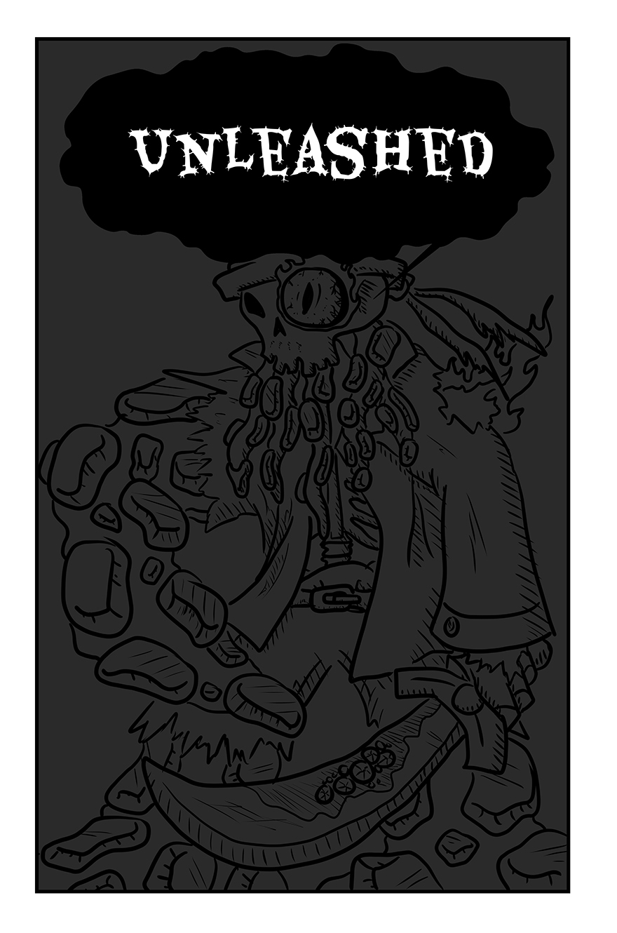 Imagine a mind flayer, composed of magma, possessing a skeleton.