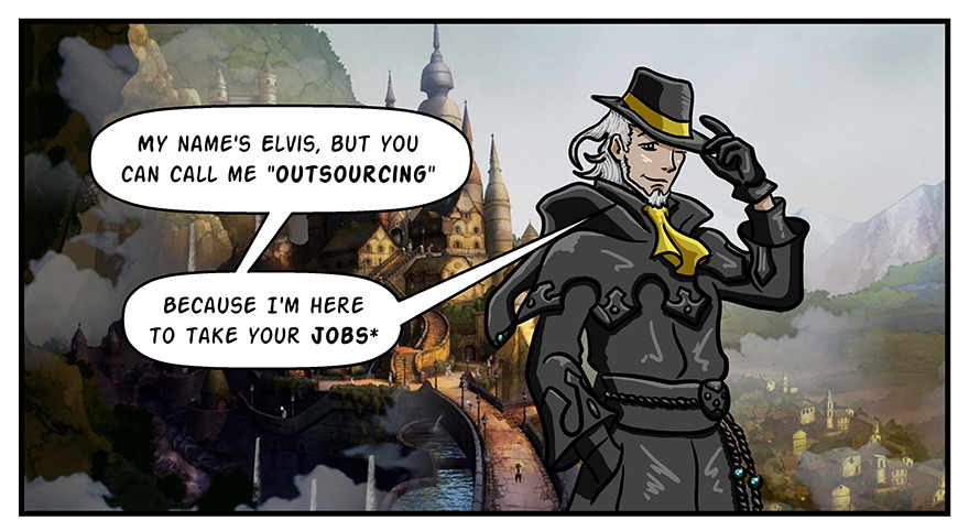 Elvis is out here taking jobs faster than automation.