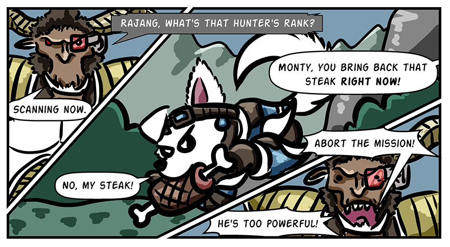 Capcom insists that Rajang isn't based on Dragonball, but we all know otherwise.