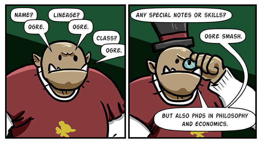 Ogre SMASH...intellectually.