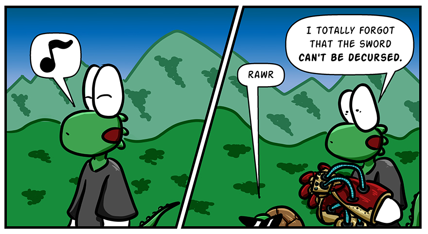 We established in Chapter 2 that the sword can't be decursed, but also that the gloves DID help remove it from the stone.